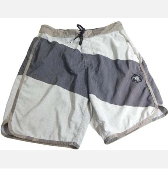 Vissla Upcycled Gray Swim Trunks - Picture 1 of 3